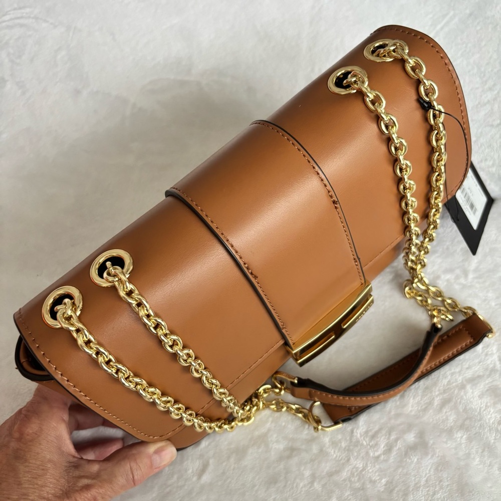 H by HALSTON Lizzy Oak Faux Leather Shoulder Bag--NWT - Picture 6 of 16